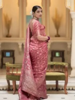 Beautiful Zari Work Banarasi Silk Saree for Wedding