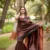 Black Copper Zari Weaving Soft Lichi Silk Saree