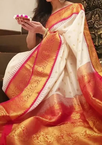 Celebrity Inspired Zari Work Banarasi Silk Saree