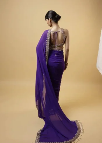 Malaika Arora Embroidered Party Wear Saree
