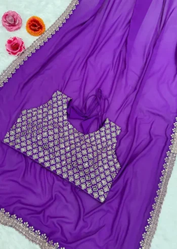 Malaika Arora Embroidered Party Wear Saree