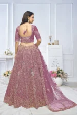 Peacock and Floral Embroidered Lehenga for Mehendi and Brides