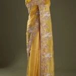 Haldi Special Soft Dola Silk Yellow Sare