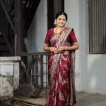 Heavy Multi Stitched Border Work Dola Silk Bridal Saree