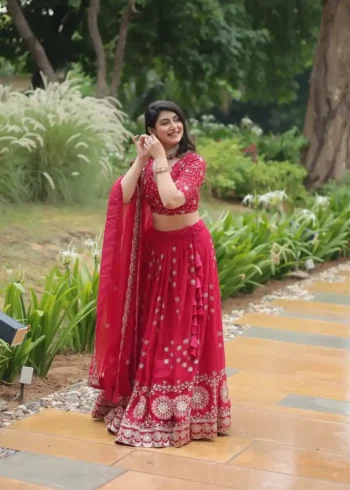 Heavy Sequins & Thread Embroidered Rangoli Silk Lehenga Choli