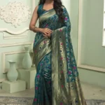 Jacquard Border Zari Work Banaras silk saree