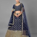 Jari & Sequins Embroidered Dola Silk Lehenga Choli for Party