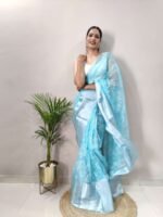 Kanchipuram Ready to Wear Designer Organza Saree