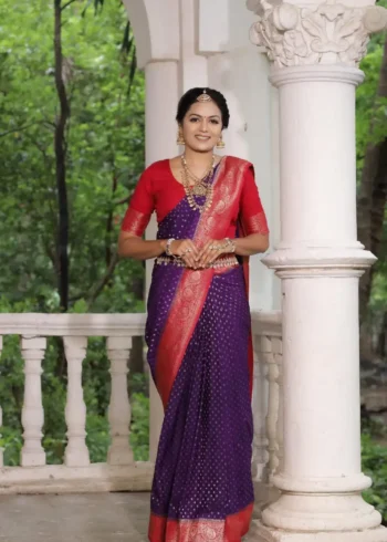 Khadi Georgette Silk Saree with Weaving Blouse