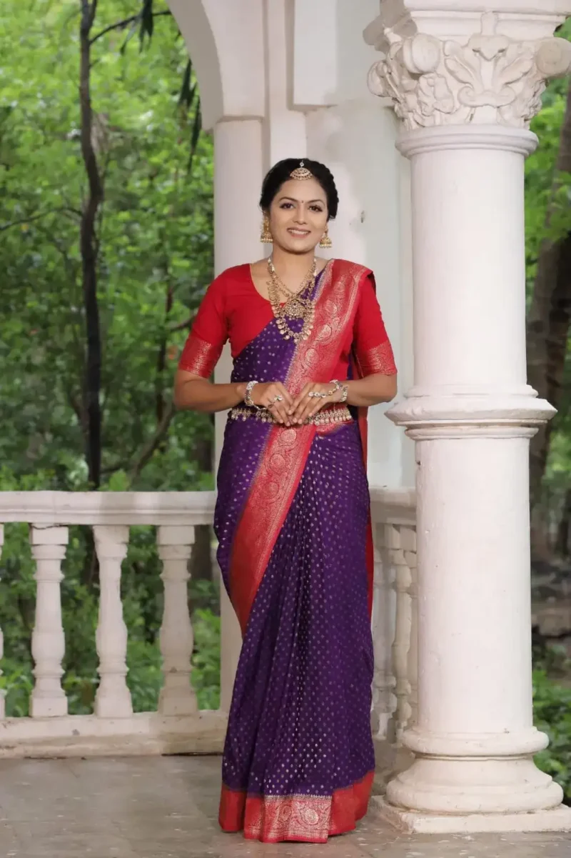 Khadi Georgette Silk Saree with Weaving Blouse