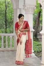 Khadi Georgette Silk Saree with Weaving Blouse