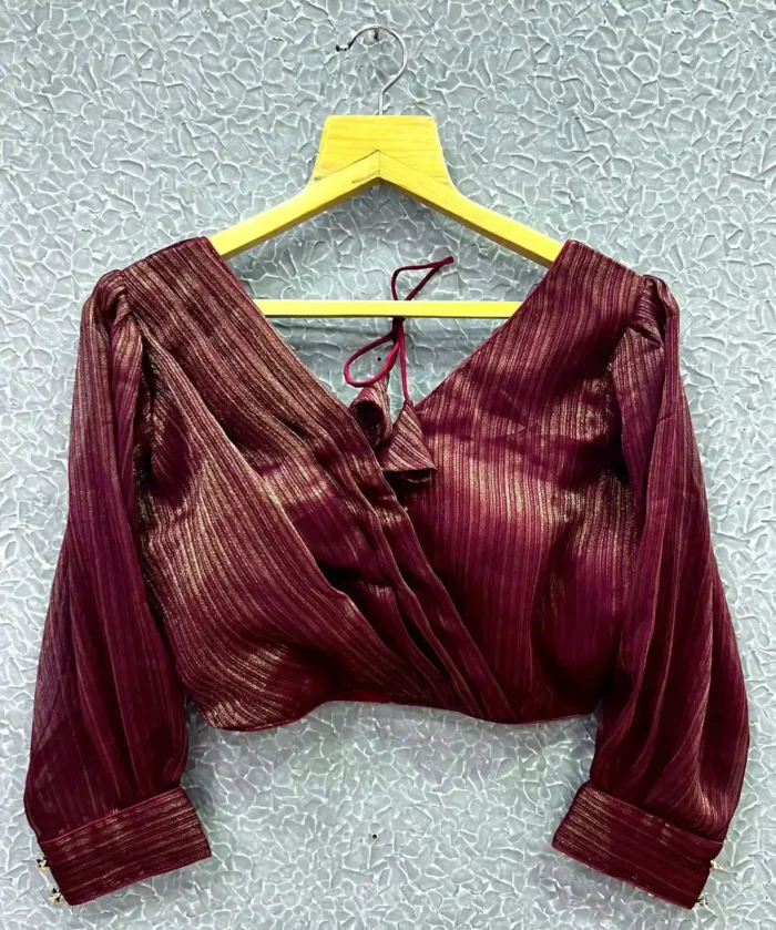 New Bollywood Style Open Back Designer Blouse