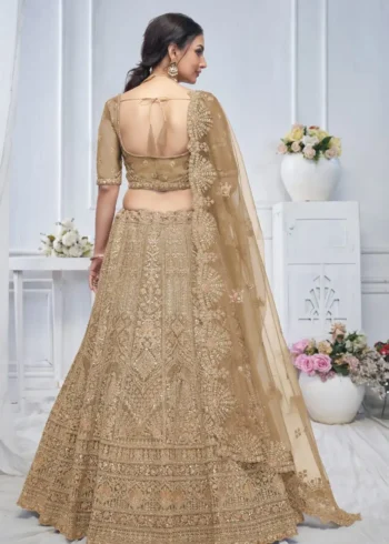Paisley & Peacock Motifs Heavy Embroidered Bridal Lehenga Choli