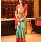 Pista Green Zari Work Banarasi Silk Saree