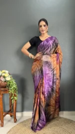 Prism Printed Rangoli Silk Ready 1 Minute Saree