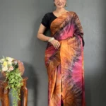 Prism Printed Rangoli Silk Ready 1 Minute Saree
