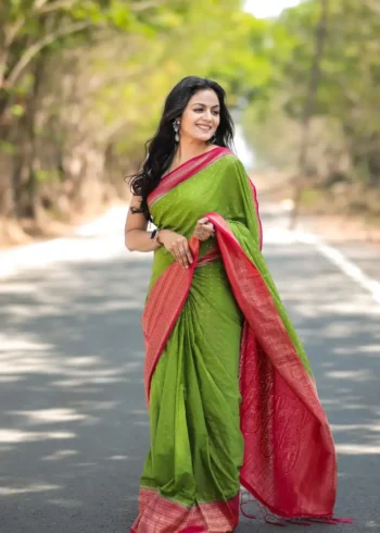 Pure Soft Khadi Georgette Silk Saree for Wedding