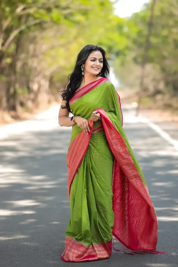 Pure Soft Khadi Georgette Silk Saree for Wedding