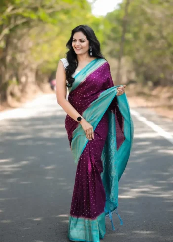 Pure Soft Khadi Georgette Silk Saree for Wedding