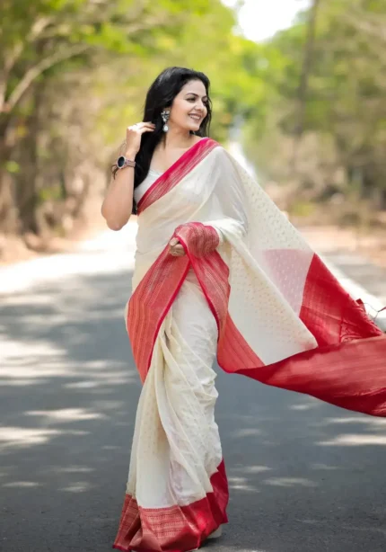 Pure Soft Khadi Georgette Silk Saree for Wedding