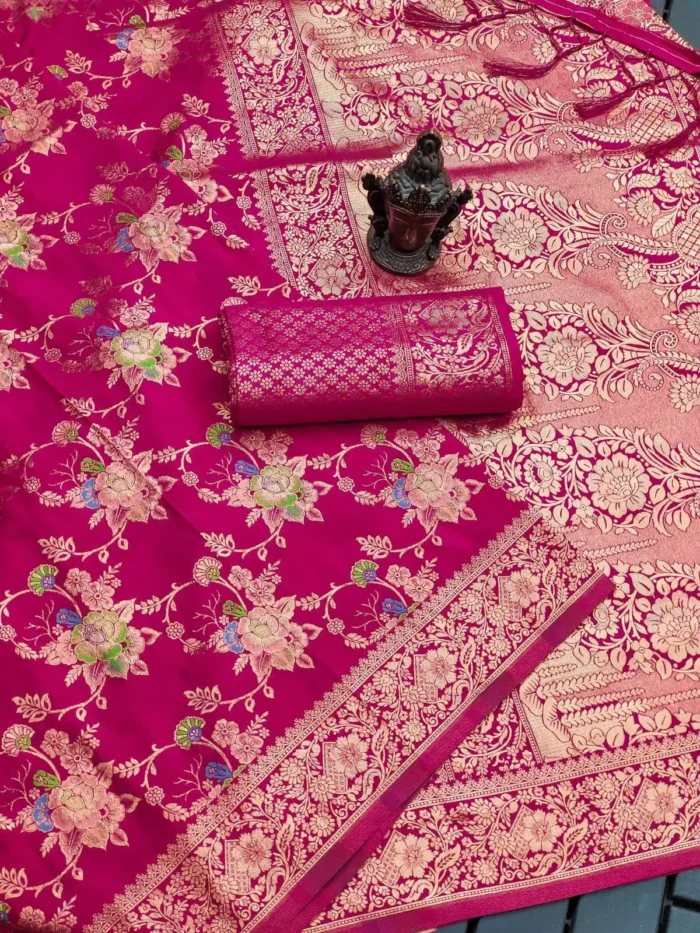 Pure Soft Khadi Georgette Silk Designer Saree