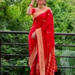Red Rich Pallu Design Soft Lichi Silk Saree