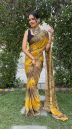 Soft Georgette Stitched 1 Minute ready to wear saree