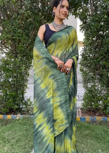 Soft Georgette Stitched 1 Minute ready to wear saree
