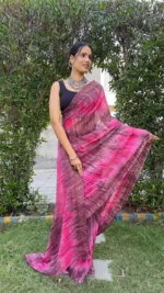 Soft Georgette Stitched 1 Minute ready to wear saree