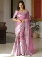 Soft Jacquard Border Tissue Silk Saree