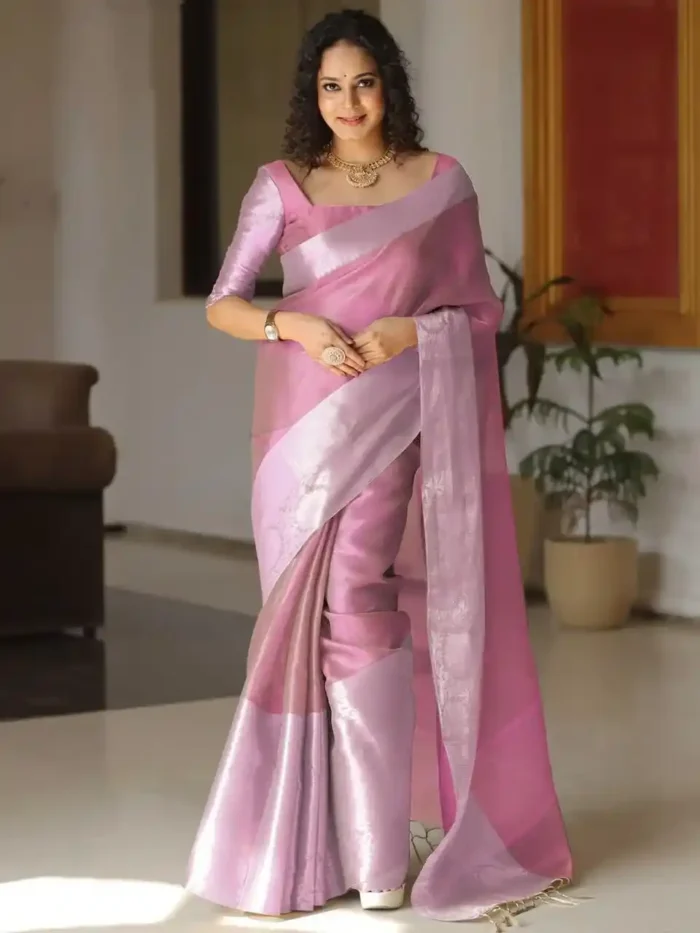 Soft Jacquard Border Tissue Silk Saree