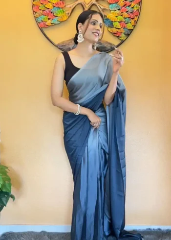 Buy Saree for Girls Farewell 10 Soft Rangoli Silk Prestitched 1 Min Ready to wear saree