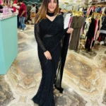 Swarovski Work Faux Georgette Pre-stitched Designer Saree