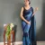 Three Tone Colour Shade Nylon Ready to Wear Saree