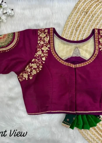 3D Barbie Work Italian Silk Bridal Blouse