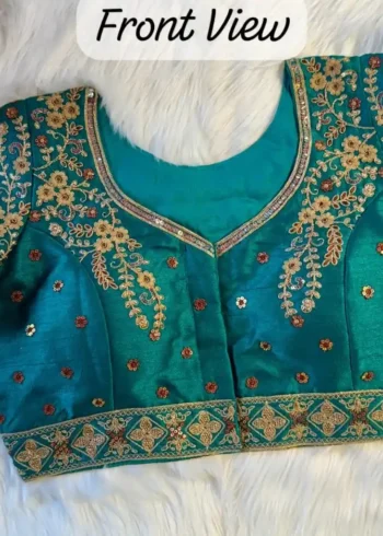 Beautiful Heavy Coding Work Peacock Designer Bridal Blouse