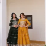 Embroidery Work Sangeet & Mehendi Lehenga Choli