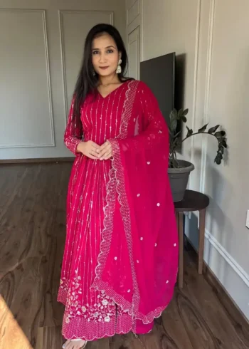 Fully Sequence Embroidered Designer Wedding Gown
