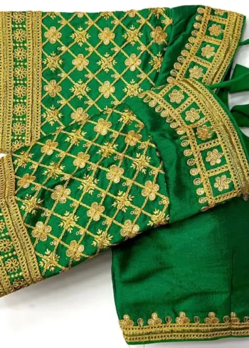 Gliter Sequence Jari Dori work Fentam Silk Blouse