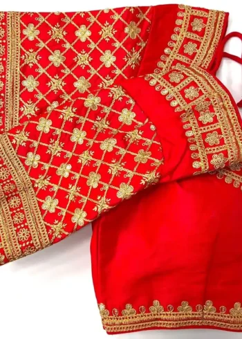 Gliter Sequence Jari Dori work Fentam Silk Blouse