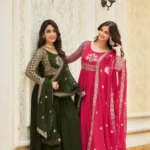 Heavy Sequence Embroidery Work Designer Stitched Gown