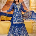Heavy Sequence Embroidery Work Faux Georgette Lehenga Suit for Wedding