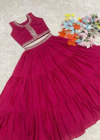 Heavy Thread Embroidery Work Designer Lehenga with Shrug