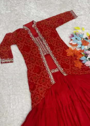 Heavy Thread Embroidery Work Designer Lehenga with Shrug