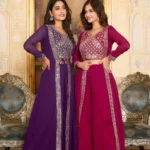 Indo Wester Style Choli with Palazzo and Shrug