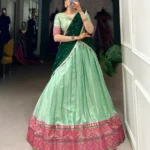 Jacquard Silk South Indian Kanchi Pattu Lehenga Choli