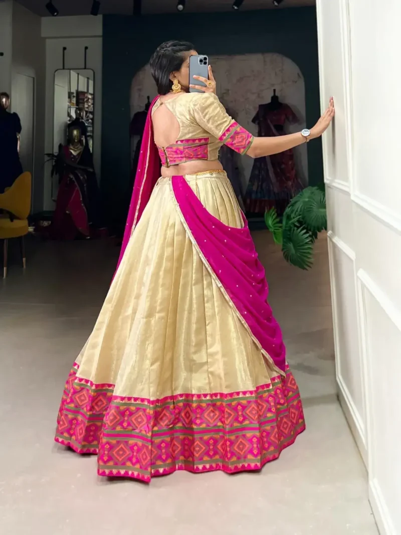 Jacquard Silk South Indian Kanchi Pattu Lehenga Choli