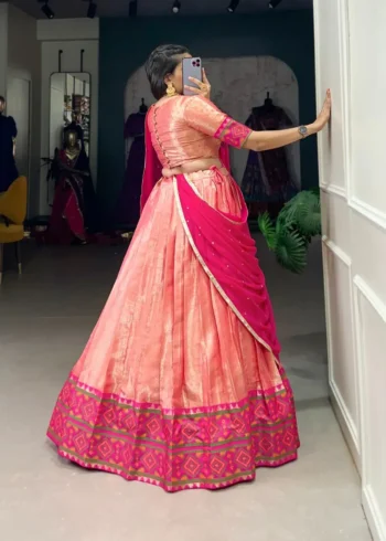 Jacquard Silk South Indian Kanchi Pattu Lehenga Choli