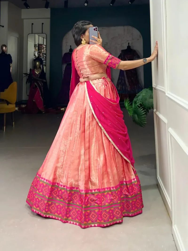 Jacquard Silk South Indian Kanchi Pattu Lehenga Choli