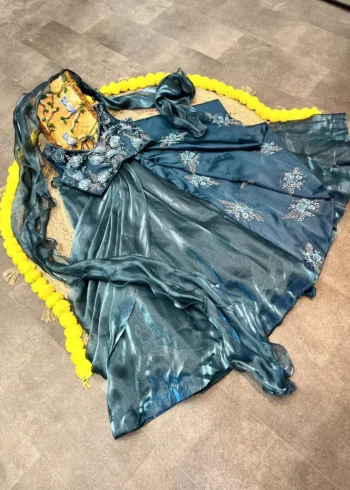 Jimmy Choo Heavy Embroidered Couple Lehenga and Kurta for Engagement